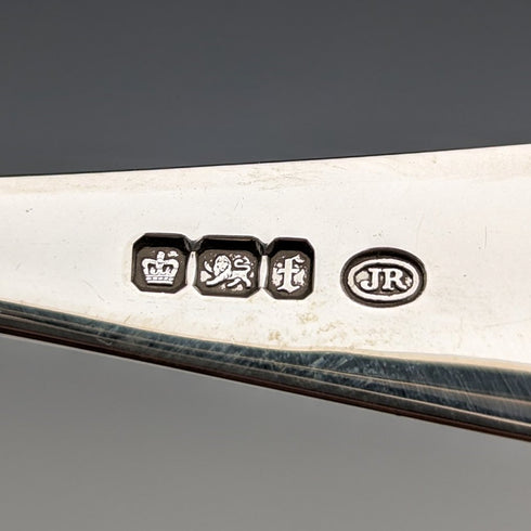 1898 年英國古董純銀洗禮儀式湯匙 John Round & Son 帶盒